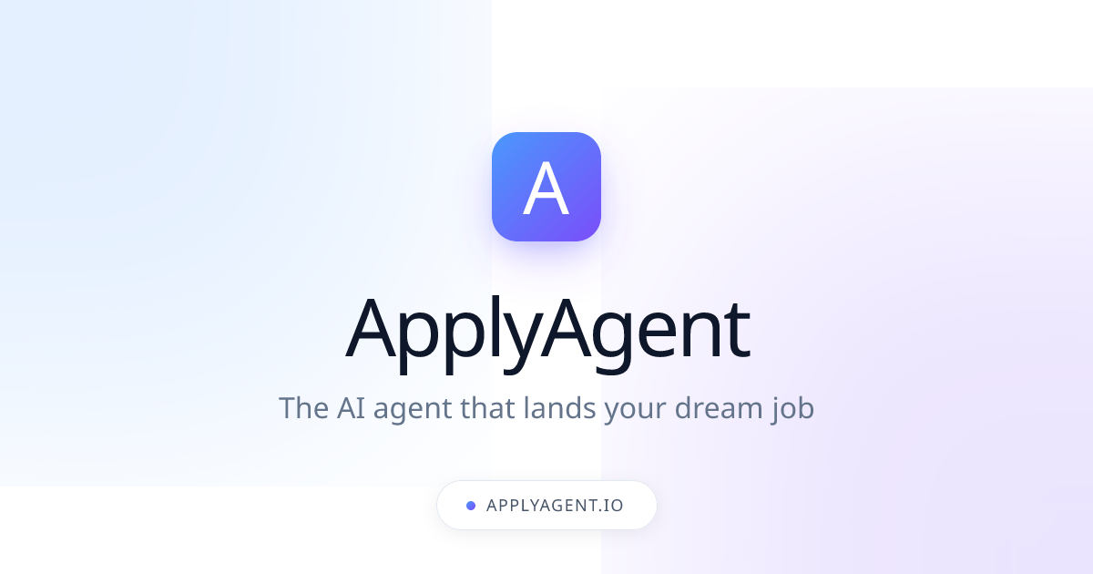 ApplyAgent | AI Job Application Assistant